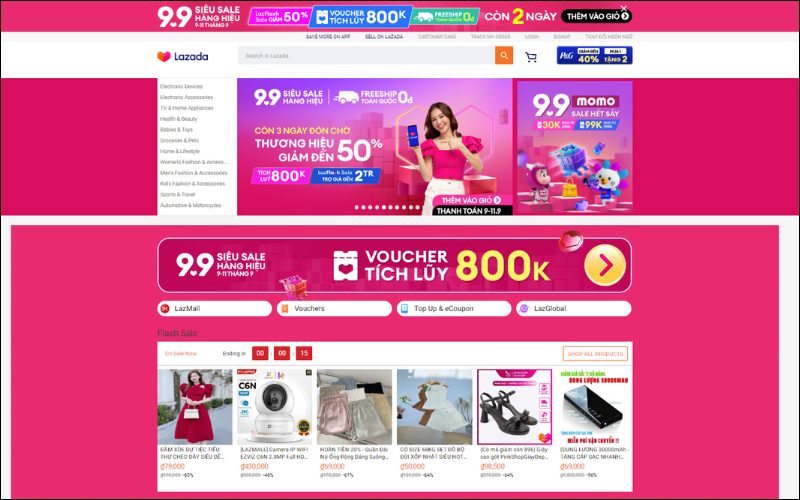 Các loại bố cục website đẹp trong thiết kế website 22 Bố cục website bán hàng