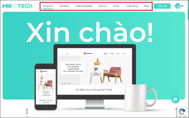 Các loại bố cục website đẹp trong thiết kế website 7 header là gì