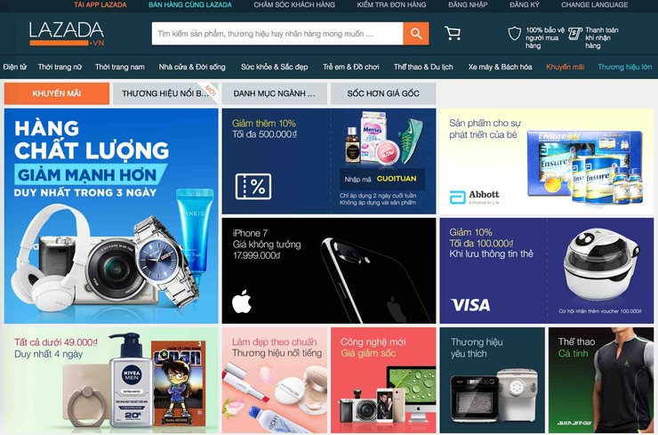 Thiết kế website sàn thương mại điện tử giao diện đẹp mắt, hiện đại 2 Websiteb sàn thương mại điện tử