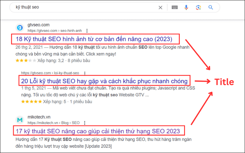 Meta Tag là gì? Những thẻ meta quan trọng và cách dùng trong SEO 5 vị trí của thẻ title