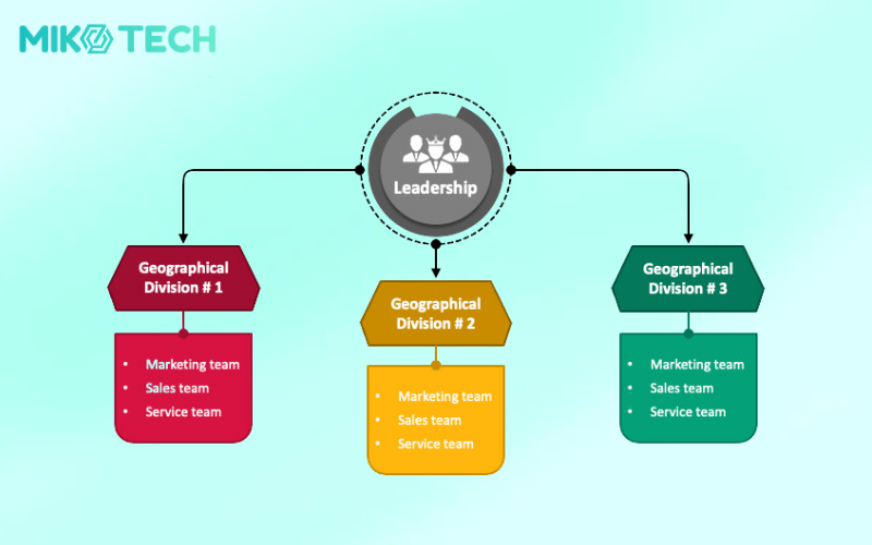 7 loại hình cơ cấu tổ chức doanh nghiệp phổ biến nhất 7 geographical structure