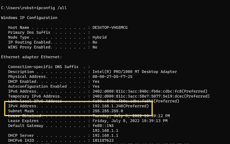 Broadcast Là Gì Trong Mạng Máy Tính? Cách Xem Địa Chỉ Broadcast 6 windows ipconfig