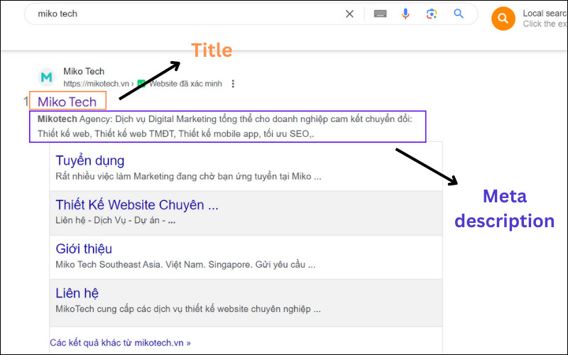 Cần làm gì sau khi thiết kế website? Những điều cần lưu ý 5 title meta description