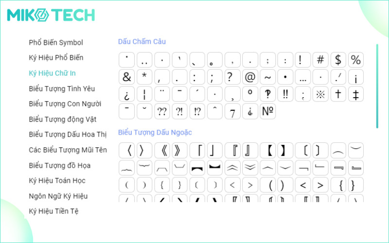 1000 Biểu Tượng, Icon, Kí Hiệu Phổ Biến, Đẹp Mắt Và Miễn Phí 9 Biểu tượng, kí hiệu dấu câu
