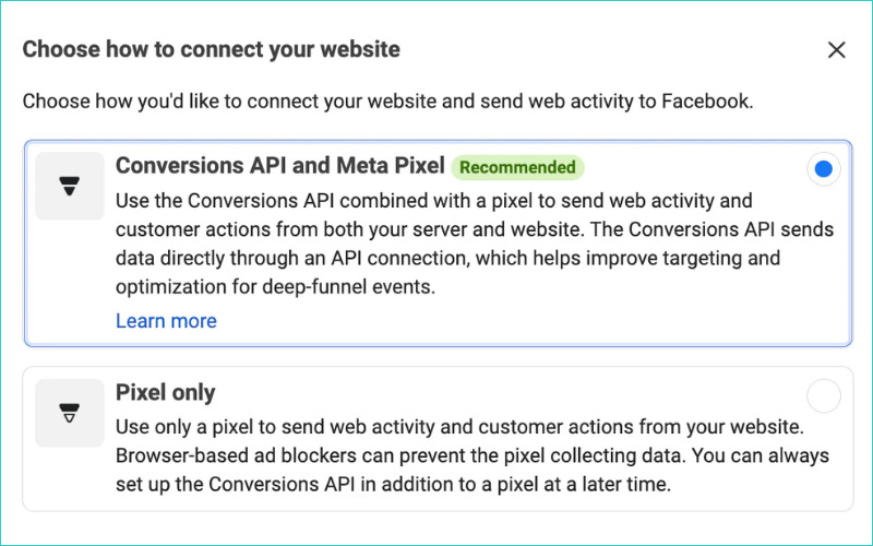 Facebook Pixel là gì? Hướng dẫn thiết lập Facebook Pixel 7 connect website