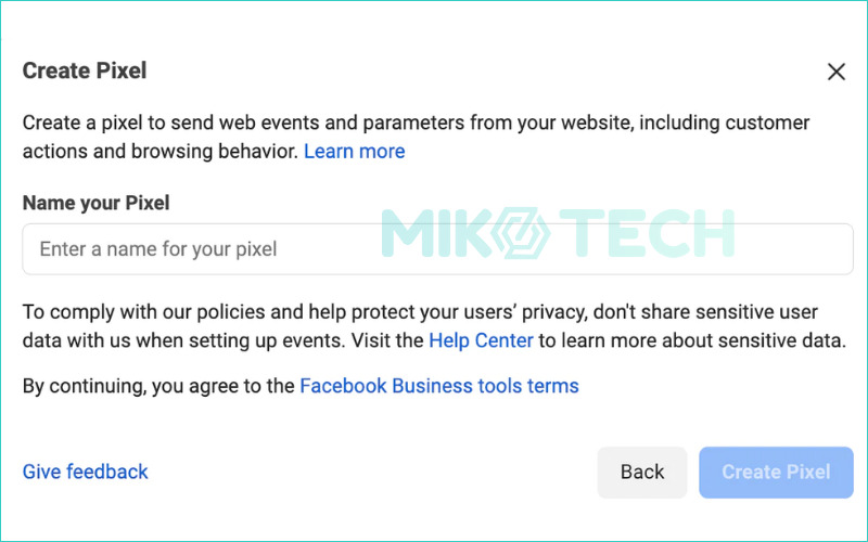 Facebook Pixel là gì? Hướng dẫn thiết lập Facebook Pixel 5 create pixel
