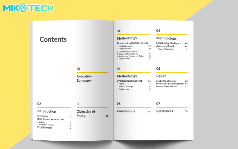 Booklet Là Gì? 5 Bước Thiết Kế Booklet Và Một Số Lưu Ý 7 table of contents