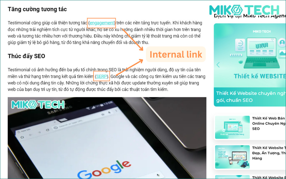 Bounce Rate Là Gì? 11 Cách Tối Ưu Tỷ Lệ Thoát Trang Hiệu Quả 9 internal link
